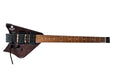 Clear Black HSH Headless Travel Guitar with Hard Case Q596768