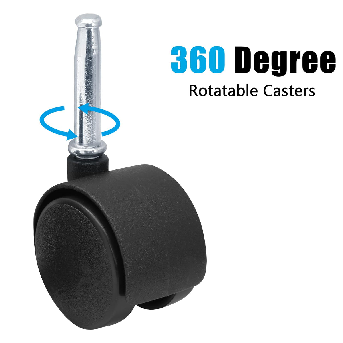 1.5 Inch Swivel Caster Wheels, 4pcs F2389