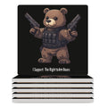 Ceramic Coasters Set Square Drink Coasters O693187