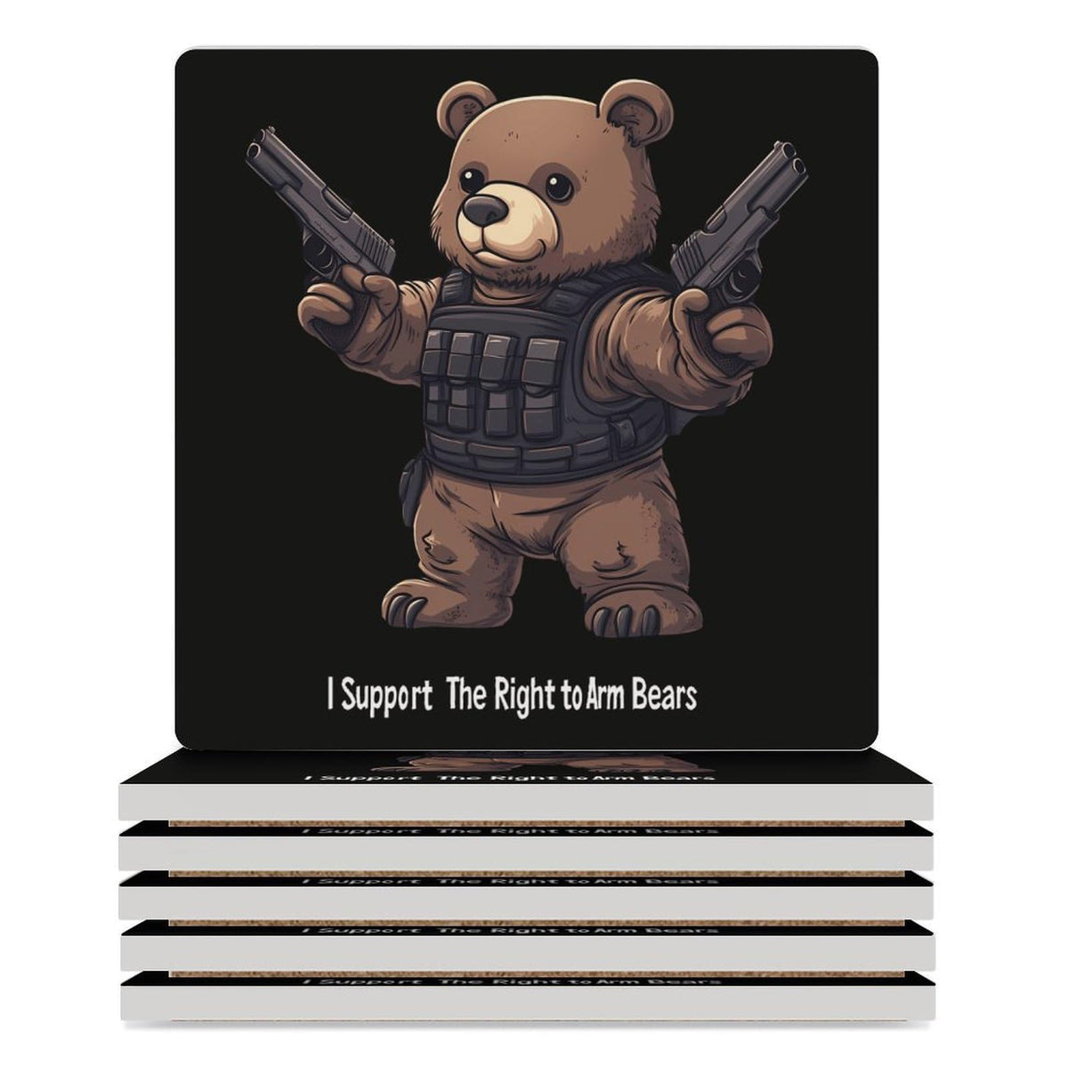 Ceramic Coasters Set Square Drink Coasters O693187