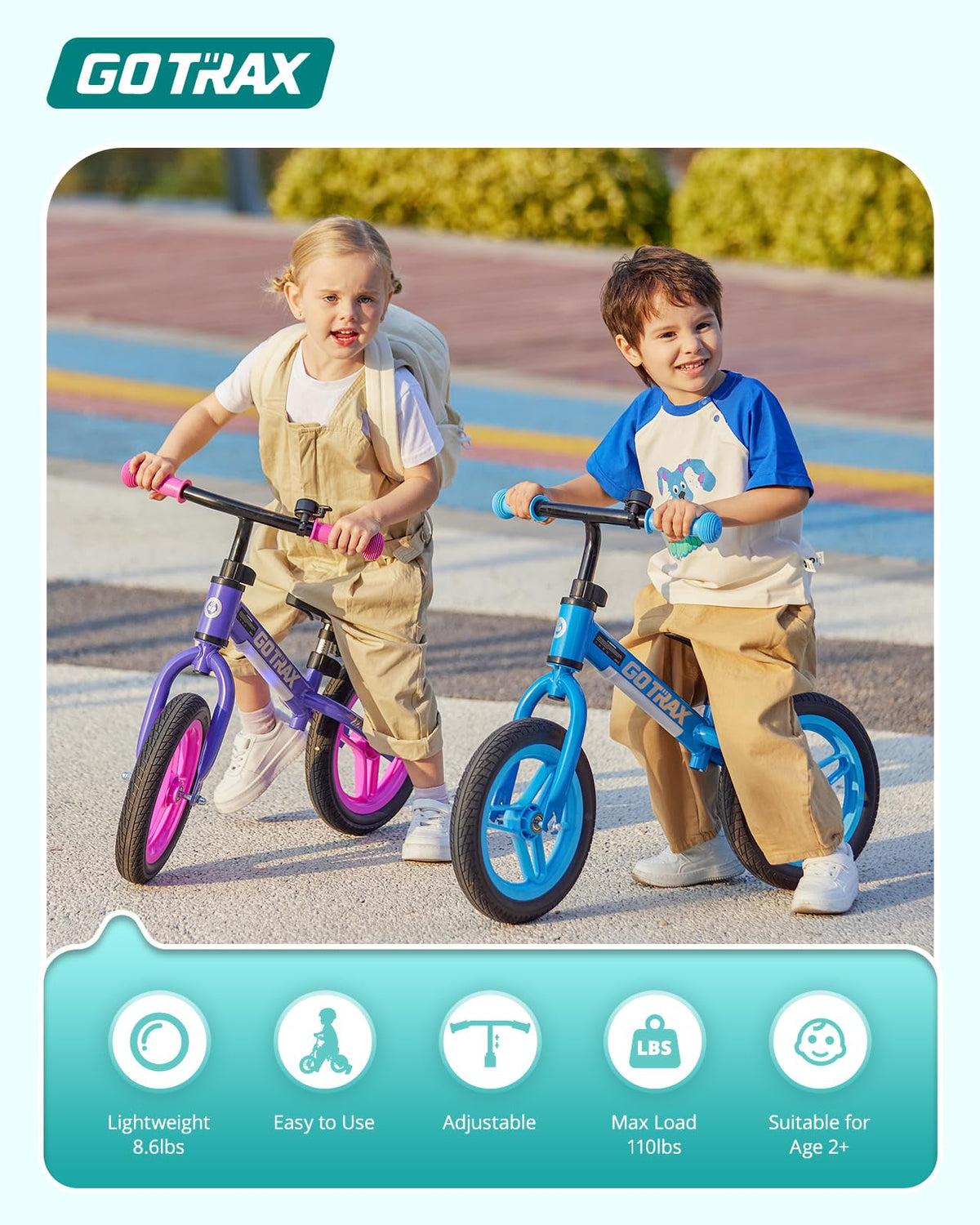 12" No-Pedal Toddler Balance Bike V372685