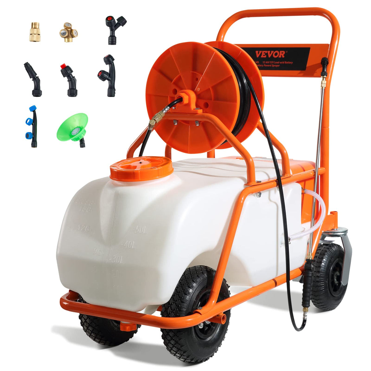15 Gallon Battery Powered Garden Weed Sprayer with Surfactant L5829