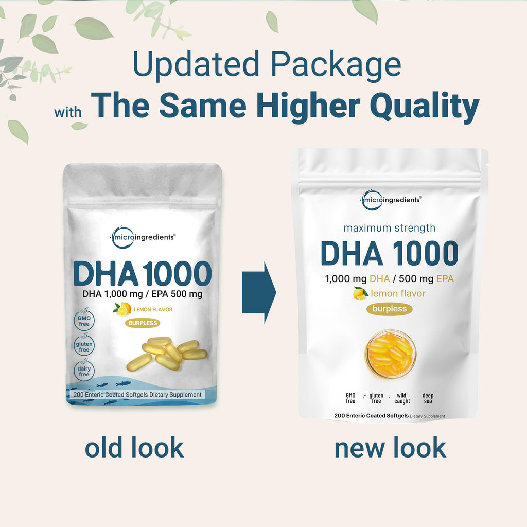 1000mg Omega 3 Fish Oil DHA EPA 200 Softgels C106392