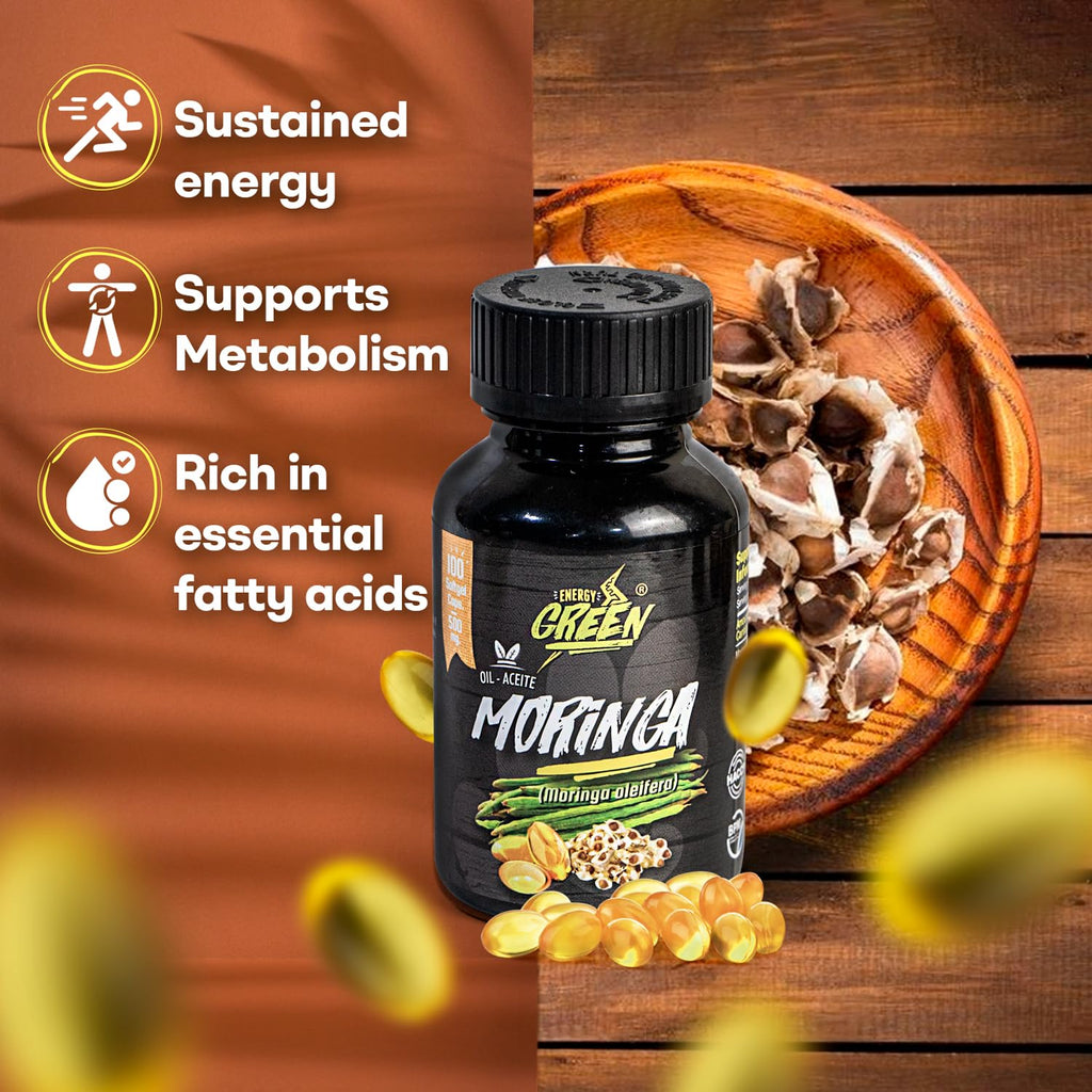 Moringa Seed Oil Softgels, Cold-Pressed, Vegan, 100 Softgels L754
