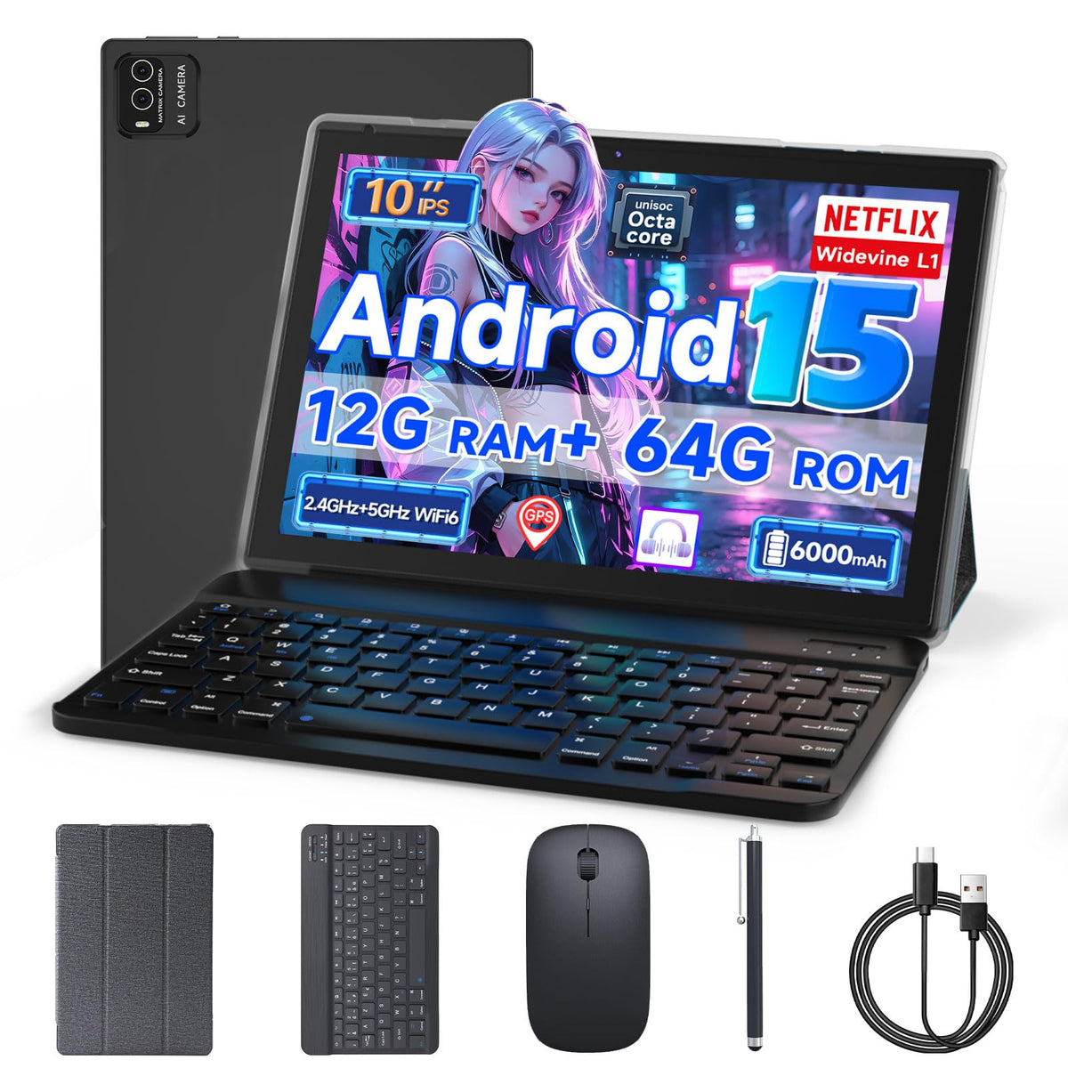 10 inch Tablet with Keyboard X233