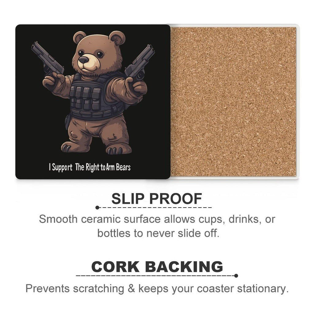 Ceramic Coasters Set Square Drink Coasters O693187