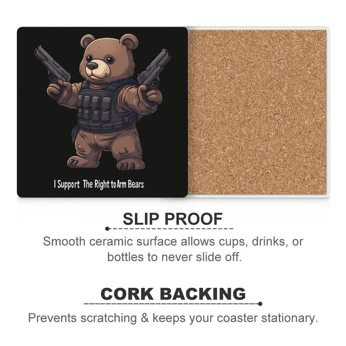Ceramic Coasters Set Square Drink Coasters O693187