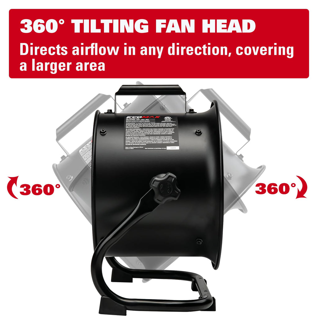 10 Inch High Velocity Drum Fan I23491