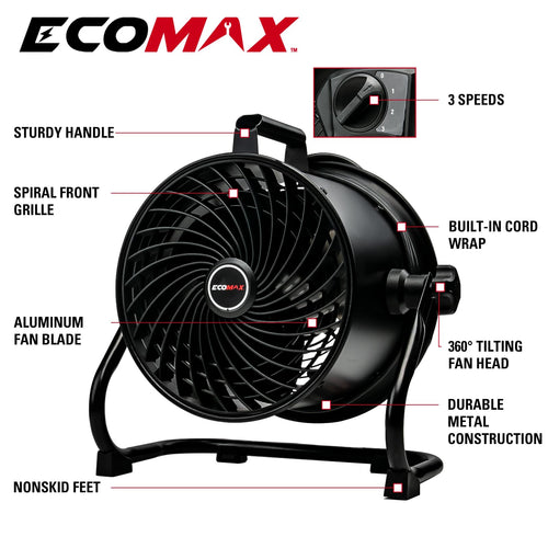 10 Inch High Velocity Drum Fan I23491