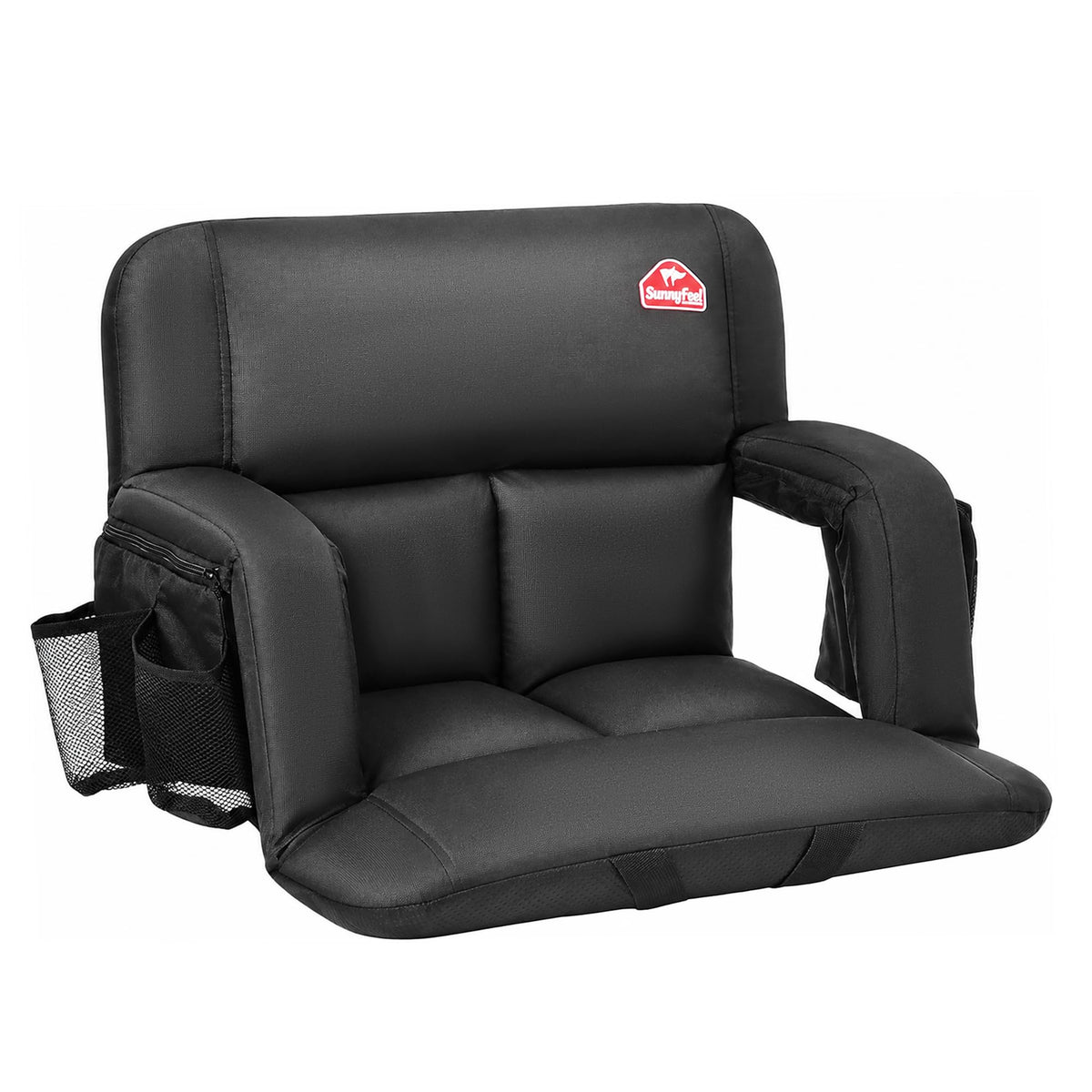 4.7" Thick Cushion 6 Reclining Positions Stadium Seat with Back Support B7154