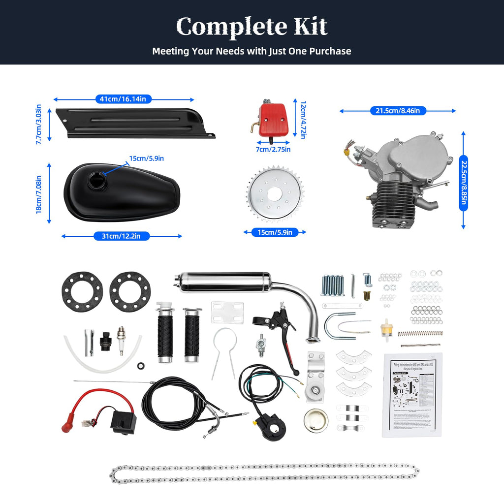 100CC 2-Stroke Gas Bike Conversion Kit with 36 Tooth Sprocket X581