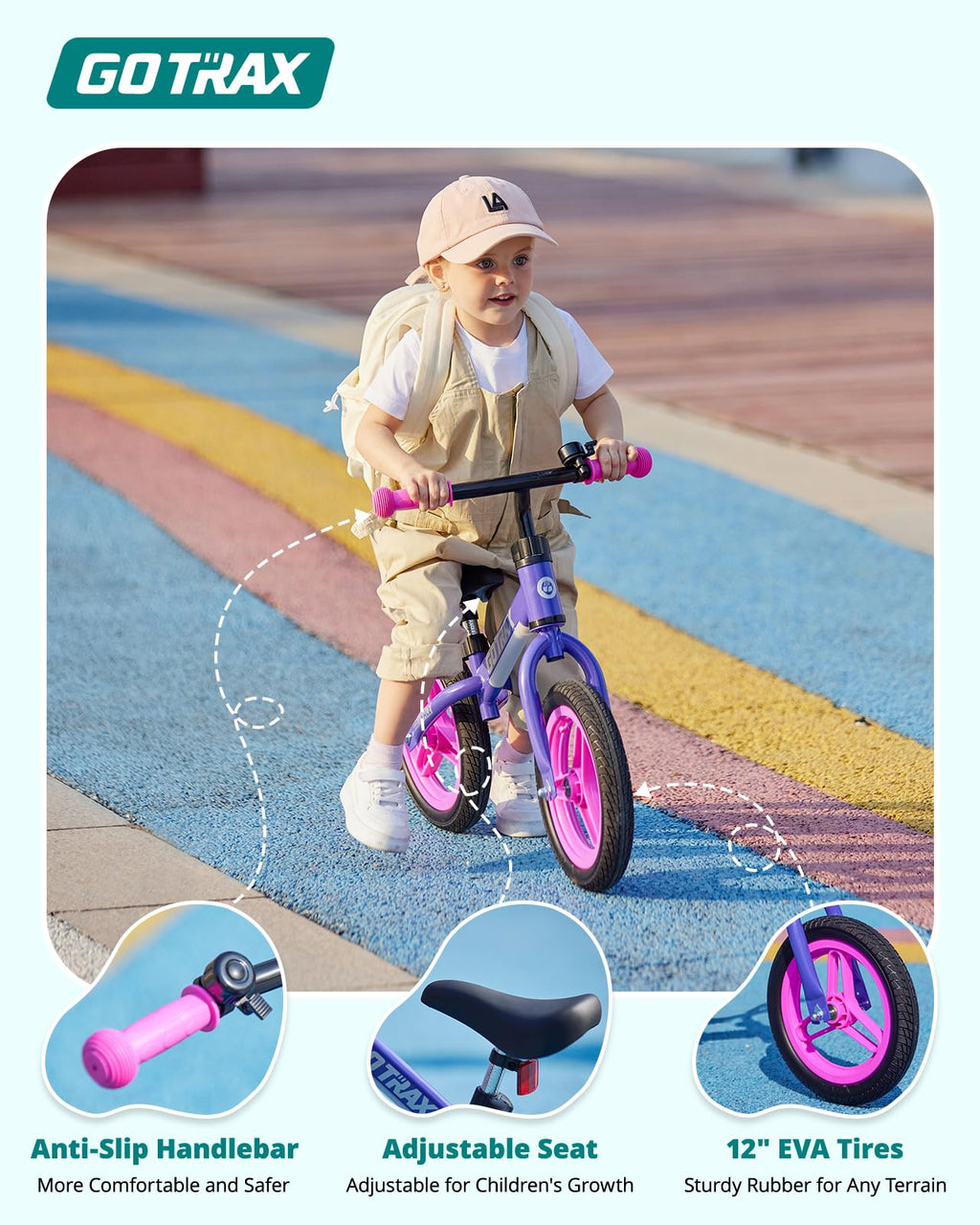 12" No-Pedal Toddler Balance Bike V372685