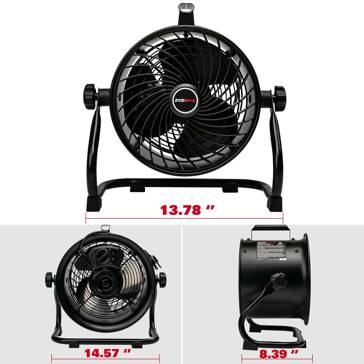 10 Inch High Velocity Drum Fan I23491