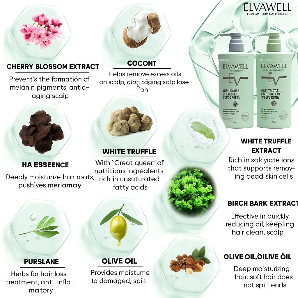 White Shampoo & Conditioner Set 16.9 fl oz Each E599