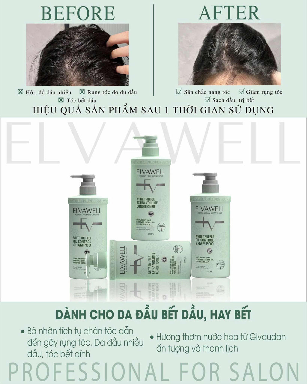 White Shampoo & Conditioner Set 16.9 fl oz Each E599