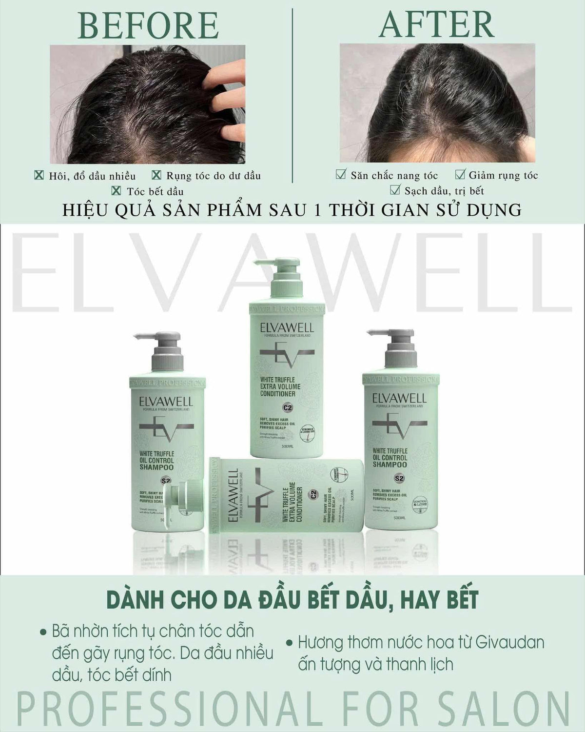 White Shampoo & Conditioner Set 16.9 fl oz Each E599
