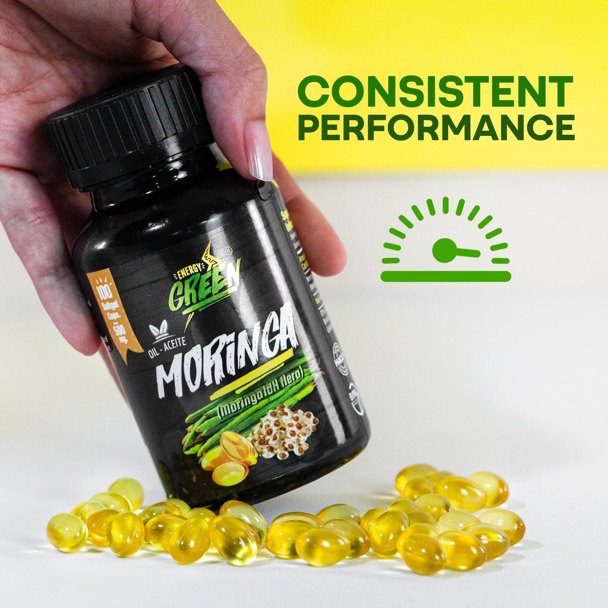 Moringa Seed Oil Softgels, Cold-Pressed, Vegan, 100 Softgels L754