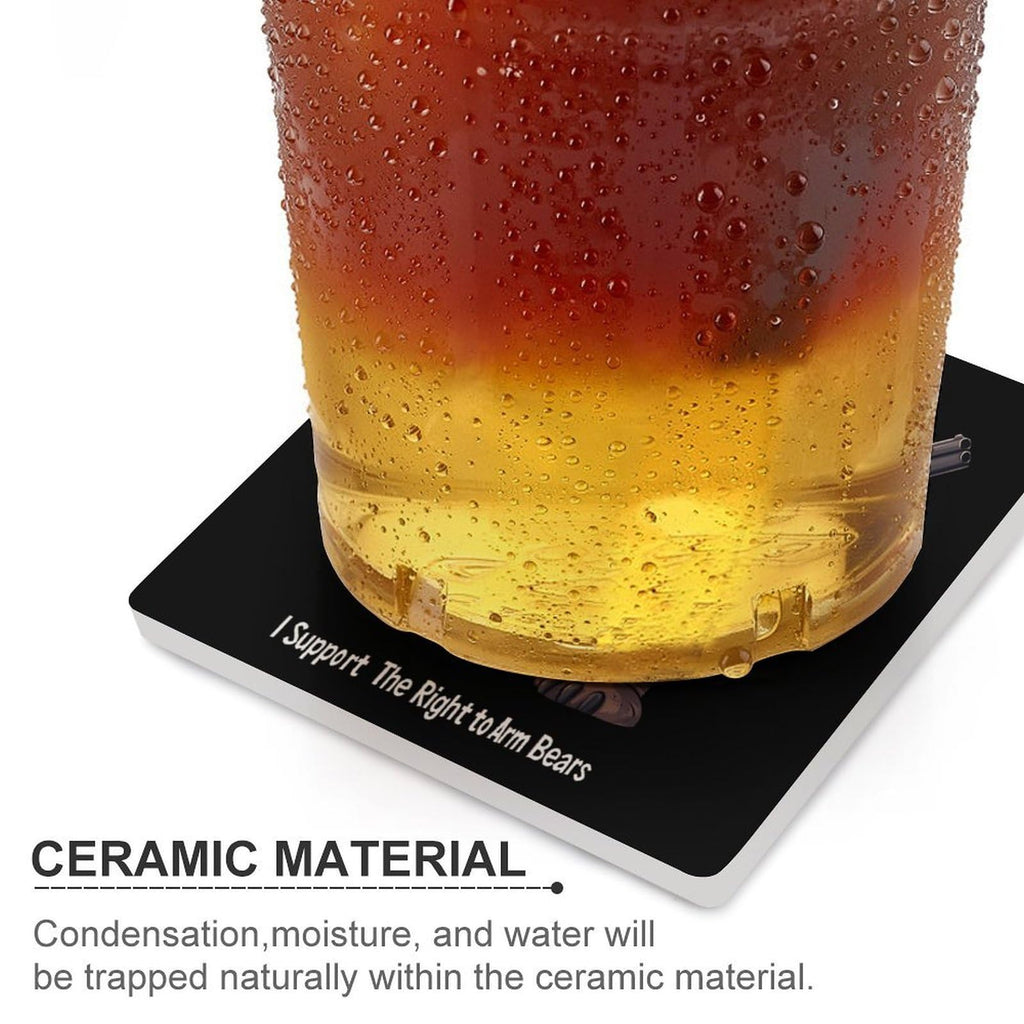 Ceramic Coasters Set Square Drink Coasters O693187