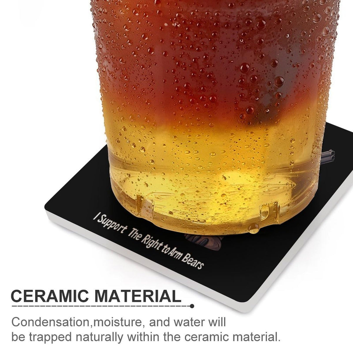 Ceramic Coasters Set Square Drink Coasters O693187