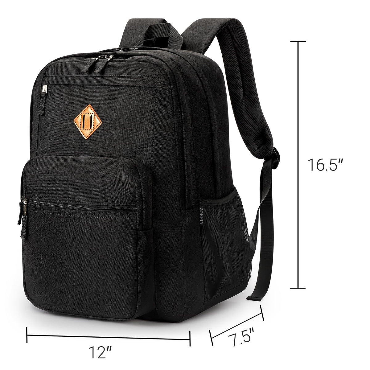 Black 26L Water Resistant Backpack I12693