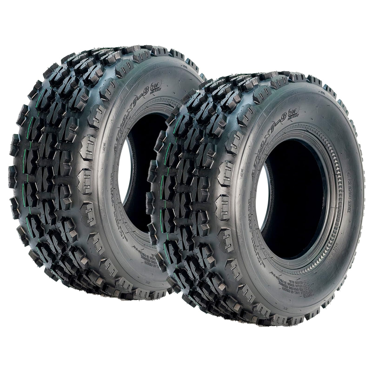 19x7-8 4-Ply Tubeless ATV/UTV Front Tires Set F810