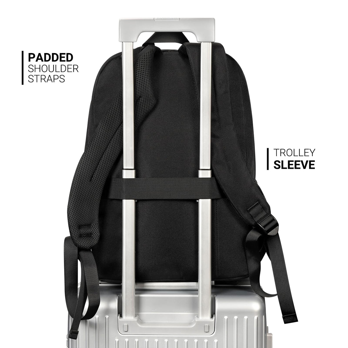 Black 26L Water Resistant Backpack I12693