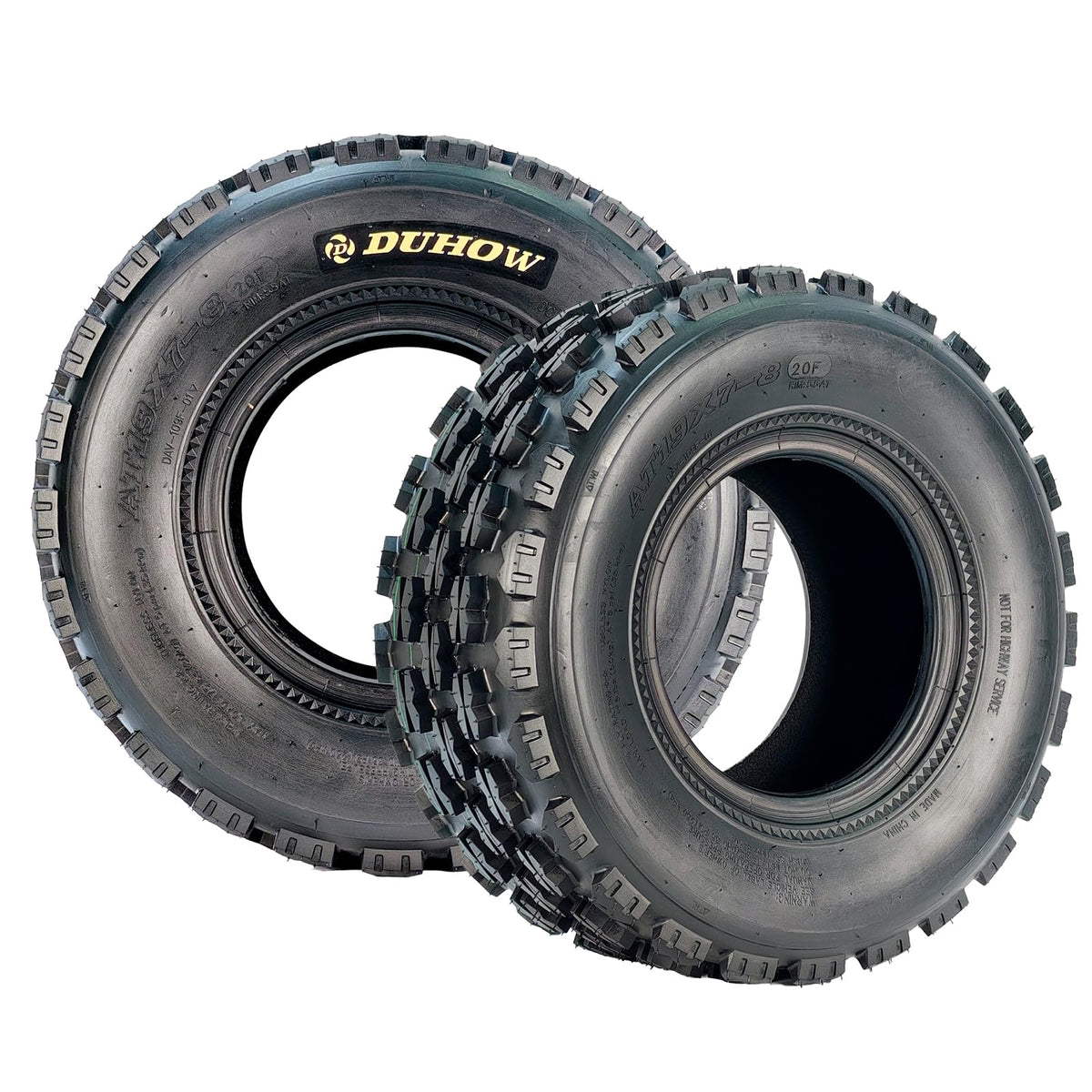 19x7-8 4-Ply Tubeless ATV/UTV Front Tires Set F810