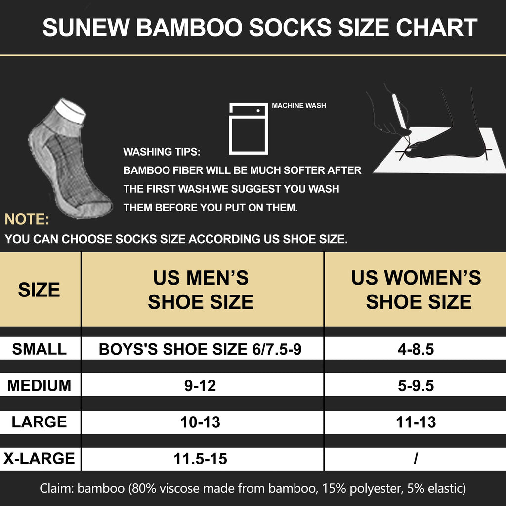 6 Pairs Viscose Bamboo Cushioned Ankle Socks Y363497