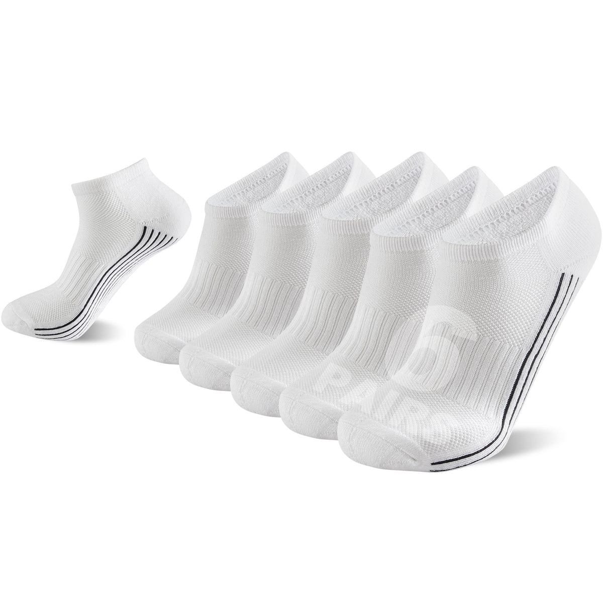 6 Pairs Viscose Bamboo Cushioned Ankle Socks Y363497