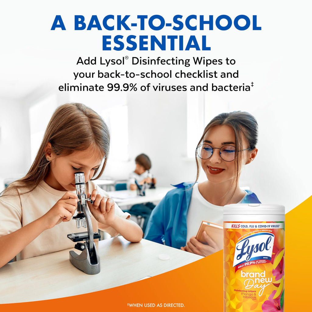 Lemon Mango Linen Disinfecting Wipes 80 ct. 4 Pack S927