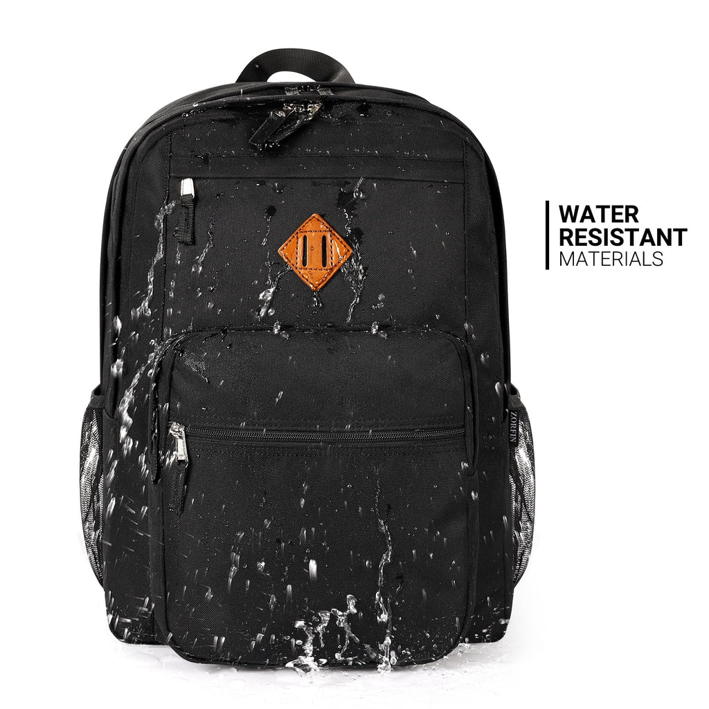 Black 26L Water Resistant Backpack I12693